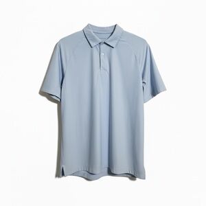 lululemon athletica ShowZero Classic Fit Blue Polo Shirt mens Medium M